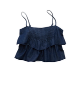 American Eagle Womens AE Tiered Pintuck Cami Top