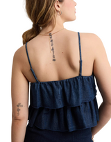 American Eagle Womens AE Tiered Pintuck Cami Top