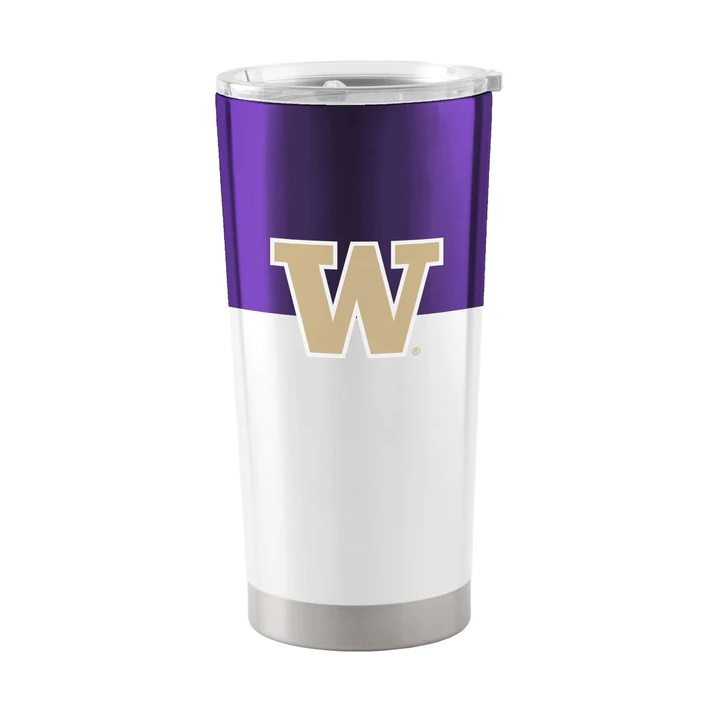 Logo Brands Washington Huskies Colorblock Stainless Tumbler - 20 oz.