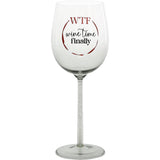 Pavilion Wine Time Finally Wine Glass