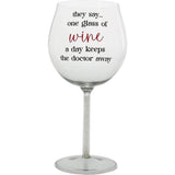 Pavilion They Say... One Glass Wine Glass