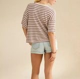 American Eagle Womens AE Soft & Sexy Waffle Crew Neck Short Sleeve T-Shirt