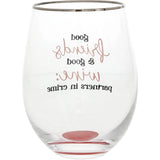 Pavilion Partner In Crime Stemless Wine Glass
