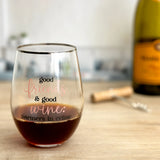 Pavilion Partner In Crime Stemless Wine Glass