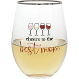 Pavilion Best Mom Stemless Wine Glass