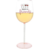 Pavilion Cheers To Friends Wine Glass