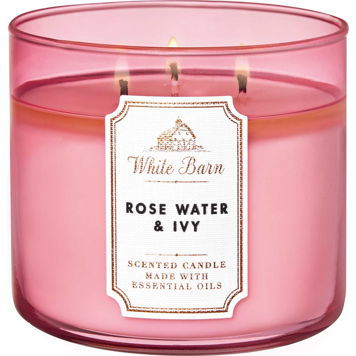 Bath & Body Works 3-Wick Candle - Rosewater & Ivy