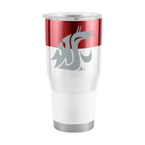 Logo Brands Washington Cougars Colorblock Stainless Steel Tumbler - 30 oz.
