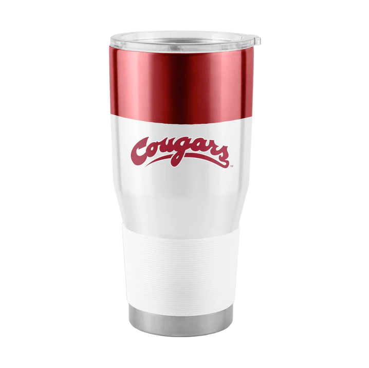 Logo Brands Washington Cougars Colorblock Stainless Steel Tumbler - 30 oz.