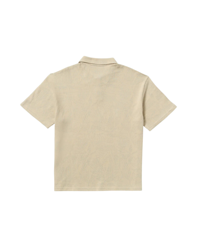 RVCA Mens Leaf Lines Short Sleeve Polo Shirt