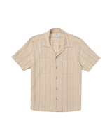 RVCA Mens Exotica Stripe Short Sleeve Shirt
