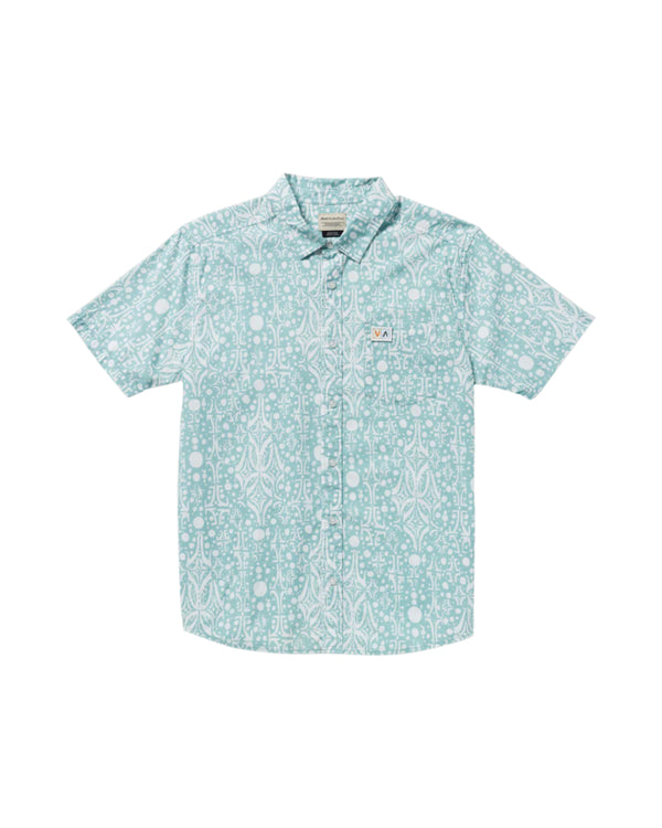 RVCA Mens Jacobs Archive Short Sleeve Shirt