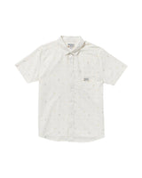 RVCA Mens Exotica Seersucker Short Sleeve Shirt
