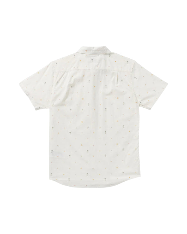 RVCA Mens Exotica Seersucker Short Sleeve Shirt