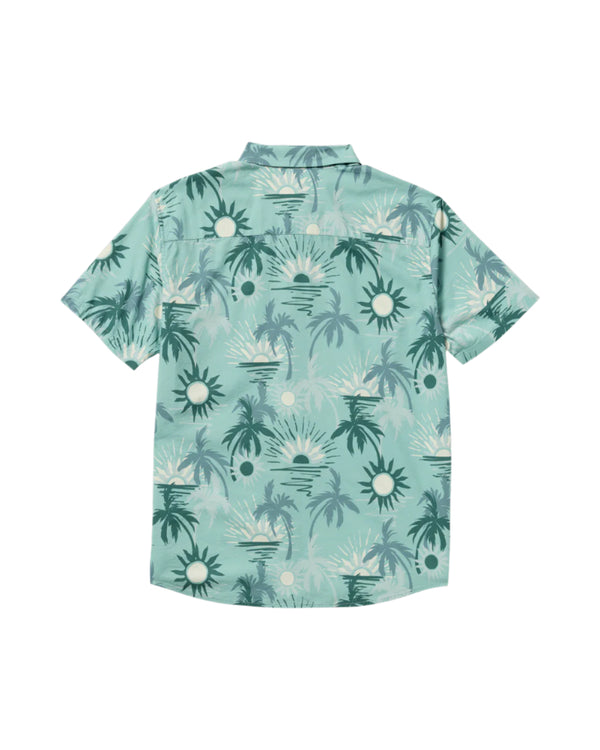 RVCA Mens Sunsets Short Sleeve Shirt