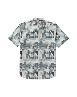 RVCA Mens Kauai Block Print Collage Short Sleeve Shirt