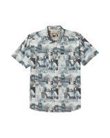 RVCA Mens Kauai Block Print Collage Short Sleeve Shirt