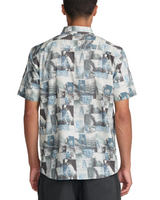 RVCA Mens Kauai Block Print Collage Short Sleeve Shirt