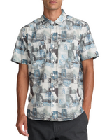 RVCA Mens Kauai Block Print Collage Short Sleeve Shirt