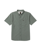 RVCA Mens Dayshift Workwear Stripe Short Sleeve Shirt