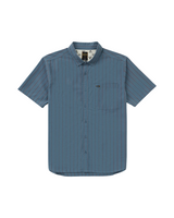 RVCA Mens Dayshift Workwear Stripe Short Sleeve Shirt