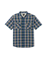 RVCA Mens Dayshift Truckin Plaid Short Sleeve Shirt
