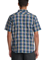 RVCA Mens Dayshift Truckin Plaid Short Sleeve Shirt
