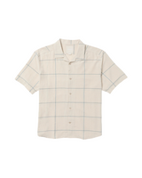 RVCA Mens Vacancy Plaid Short Sleeve Shirt
