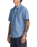 RVCA Mens Denim Days Short Sleeve Shirt