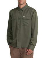 RVCA Mens Vacancy Utility Long Sleeve Shirt