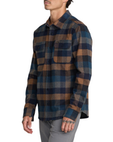 RVCA Mens Dayshift Blanket Flannel Long Sleeve Shirt