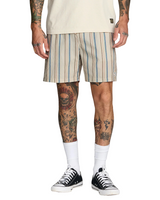 RVCA Mens Exotica Seersucker Elastic 17" Shorts