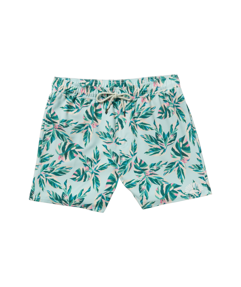 RVCA Mens Resort Elastic 16" Trunks