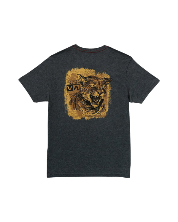 RVCA Mens Horton Panther Short Sleeve T-Shirt