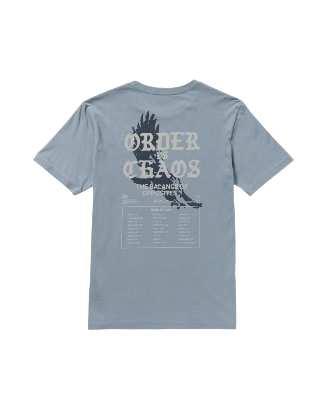 RVCA Mens Tour Dates Short Sleeve T-Shirt