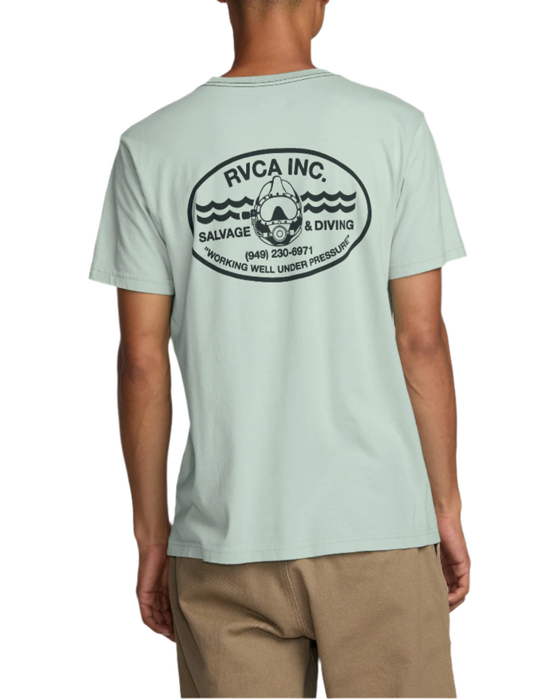 RVCA Mens Salvage Short Sleeve T-Shirt