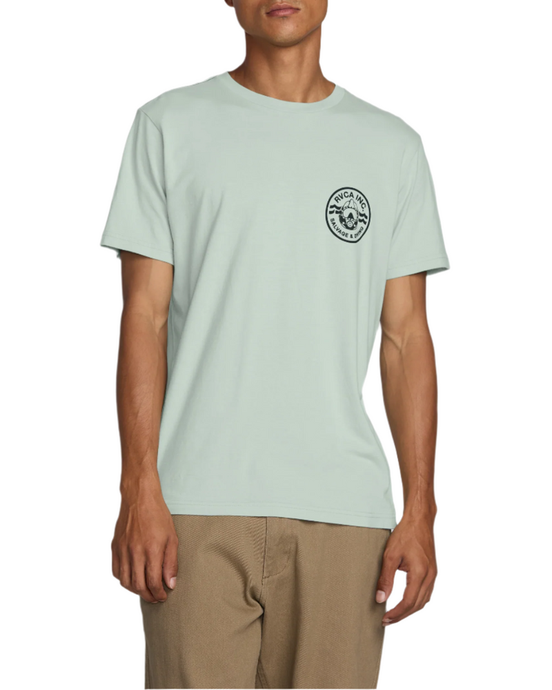 RVCA Mens Salvage Short Sleeve T-Shirt