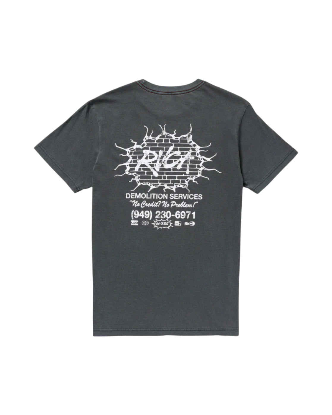RVCA Mens Demo Short Sleeve T-Shirt
