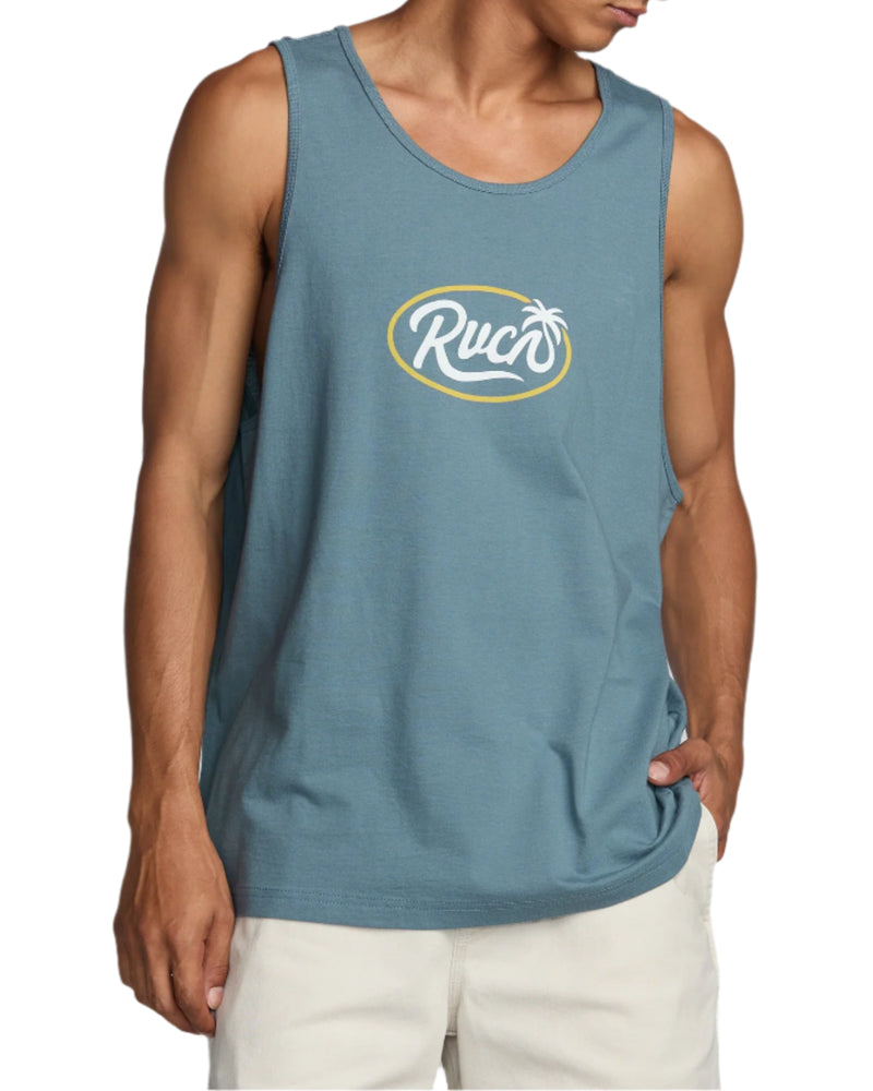 RVCA Mens Front Script Tank Top