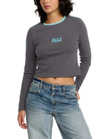 RVCA Womens Hills Long Sleeve T-Shirt