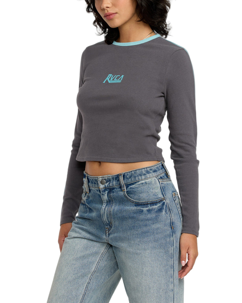 RVCA Womens Hills Long Sleeve T-Shirt