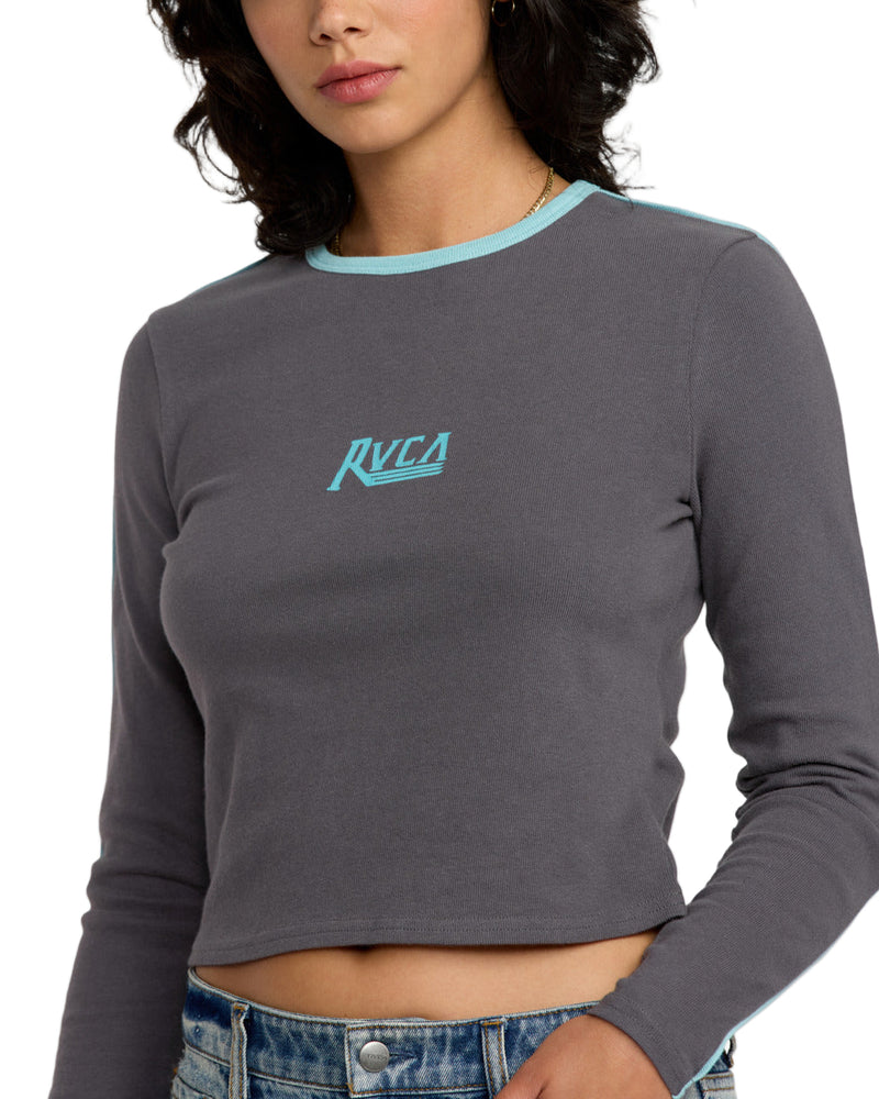 RVCA Womens Hills Long Sleeve T-Shirt