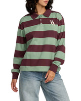 RVCA Womens Rugby Long Sleeve Shirt