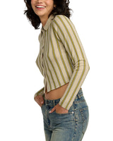 RVCA Womens Willow Long Sleeve Crop Top