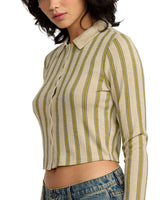 RVCA Womens Willow Long Sleeve Crop Top