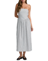 RVCA Womens Florence Drop Waist Midi Dress