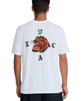 RVCA Mens Kaleb Tiger Short Sleeve T-Shirt