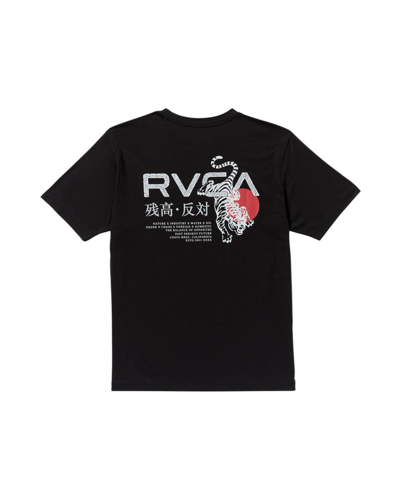 RVCA Mens Tiger Sun Short Sleeve T-Shirt