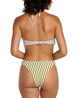 RVCA Womens Strange Ways Halter Bandeau Bikini Top