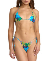 RVCA Womens Flower Gazer Knotted Tri Bikini Top
